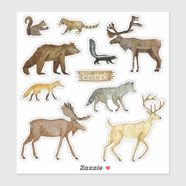 Great Lakes Wildlife Sticker Set (Sheet)