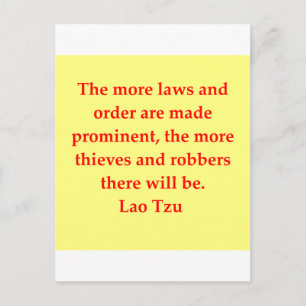 great Lao Tzu quote Postcard
