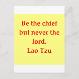 great Lao Tzu Quote Postcard