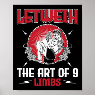 Great Lethwei Boxing Outfit Kick Mma Kickboxing  Poster
