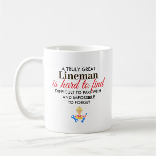 Great Lineman Personalised Name Gift Coffee Mug
