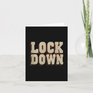 Great Lock Down Statement Outfit  Card