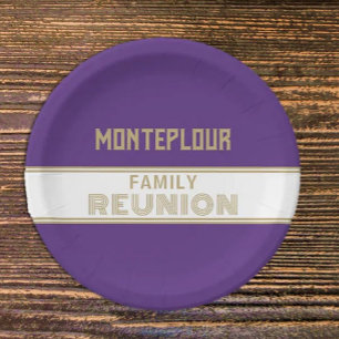 Great Look! Classic, family reunion Paper Plate