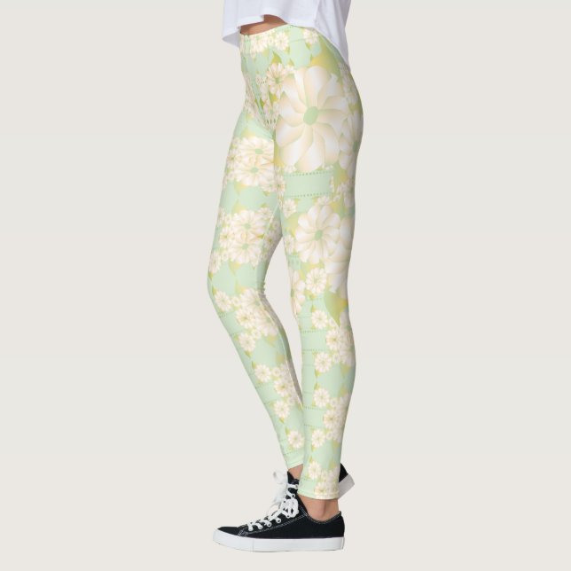 Great Looking Ladies Flowered Leggings (Left)