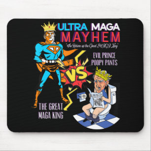Great MAGA King Donald Trump Biden USA UltrA MAGA Mouse Pad