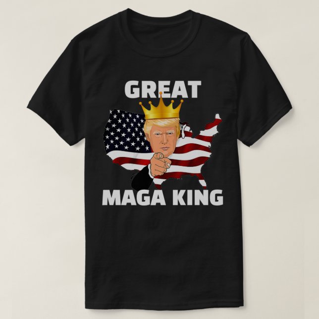 Great MAGA King Premium  T-Shirt (Design Front)