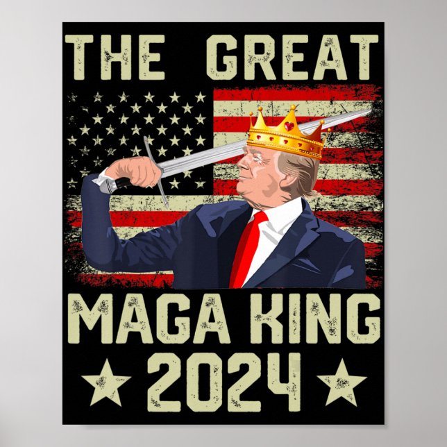 Great MAGA King Trump Biden Political Ultra Mega P Poster (Front)