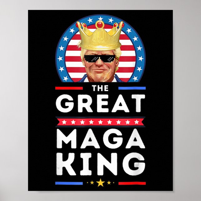 Great MAGA King Trump Biden Political Ultra Mega P Poster (Front)