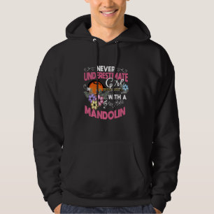 Great Mandolin Girl Folk Music Hoodie