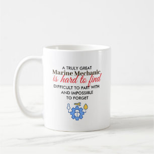 Great Marine Mechanic Personalised Name Gift Coffee Mug