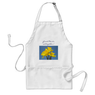 Great Minds eat together! apron Spring Daffodils