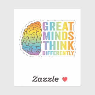 Great Minds Think Differently Adhd Neurodivergent 