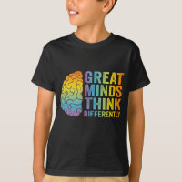 Great Minds Think Differently Adhd Neurodivergent 