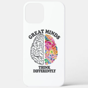 Great Minds Think Differently Brain iPhone 12 Pro Max Case