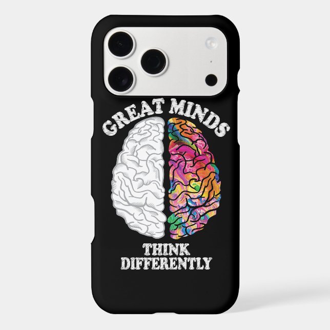 Great Minds Think Differently Funny (Back)