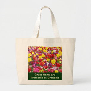 Great Moms are Promoted to Grandma Tote Bags