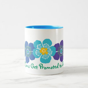 Great Moms Get Promoted to Grandma Two-Tone Coffee Mug