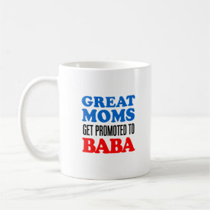 Great Moms Promoted To Baba Ukrainian Grandmother Coffee Mug