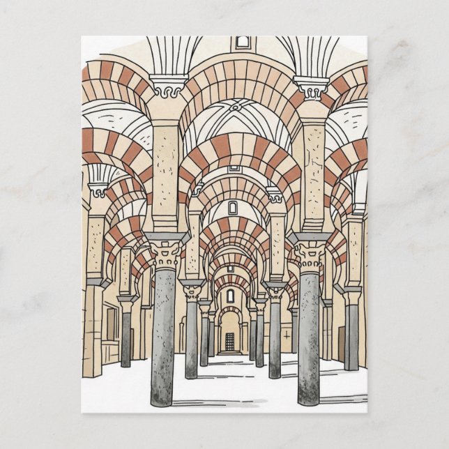 Great Mosque of Cordoba Spain Travel Postcard (Front)