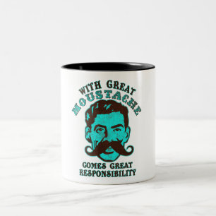Great Moustache Two-Tone Coffee Mug