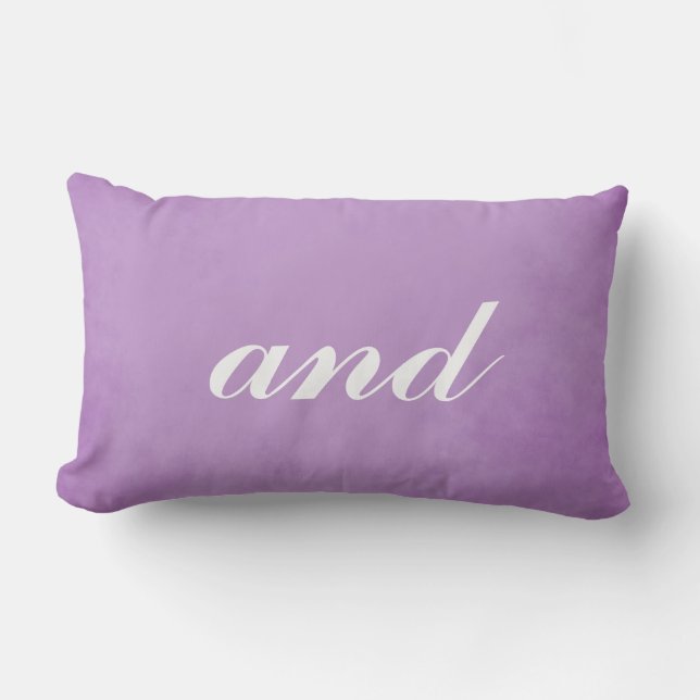 Great Mr. and Mrs. Wedding Theme Lumbar Cushion (Front)