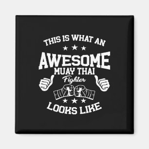 Great Muay Thai Fighter Gift Kickboxing Martial Ar Magnet