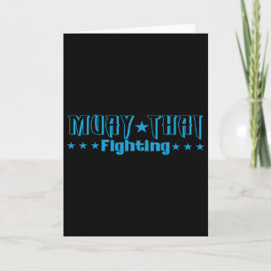 Great Muay Thai Gift Kickboxing Martial Artist Tha Card