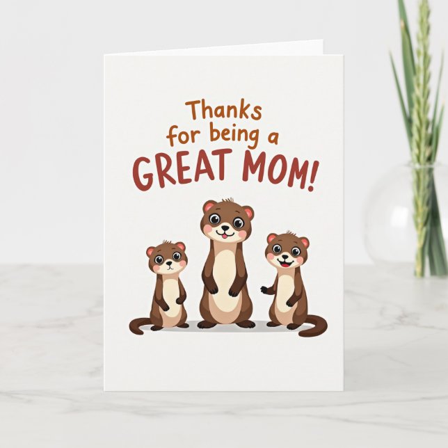 Great Mum Illustration Card (Front)
