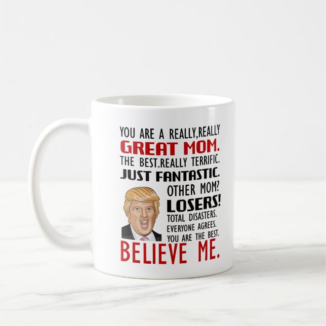 Great Mum Mug, Gift For Mum, Trump Mug (Left)