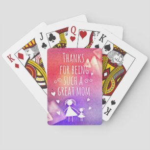 great mum playing cards