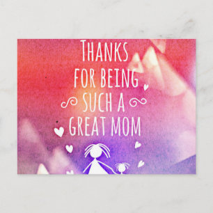 great mum postcard