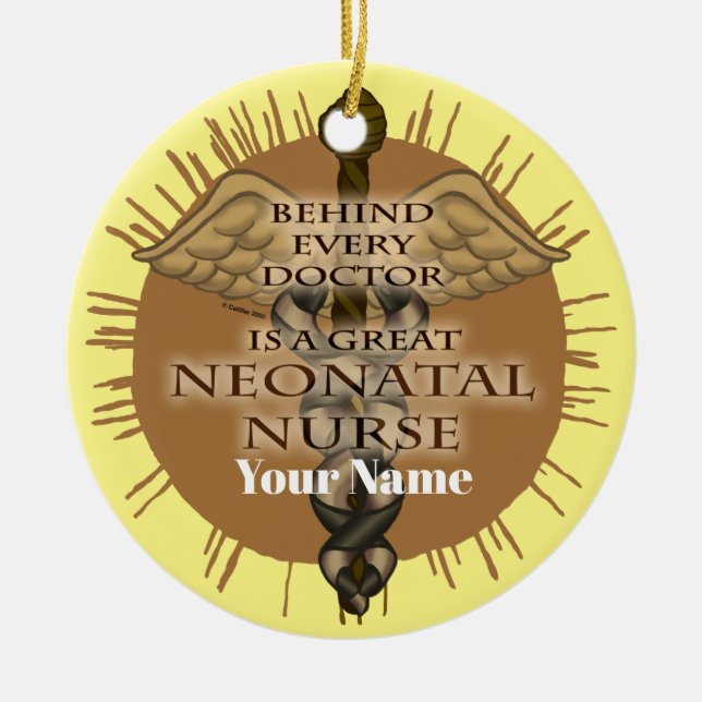 Great Neonatal Nurse Ceramic Ornament (Front)