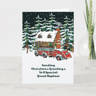 Great Nephew Christmas Greetings Holiday Card