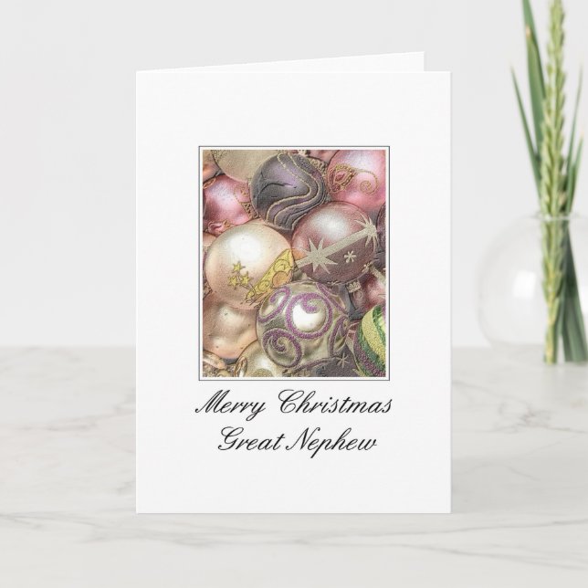 great nephew Merry Christmas card (Front)