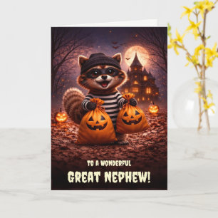 Great Nephew or Grandnephew Happy Halloween Cute Card
