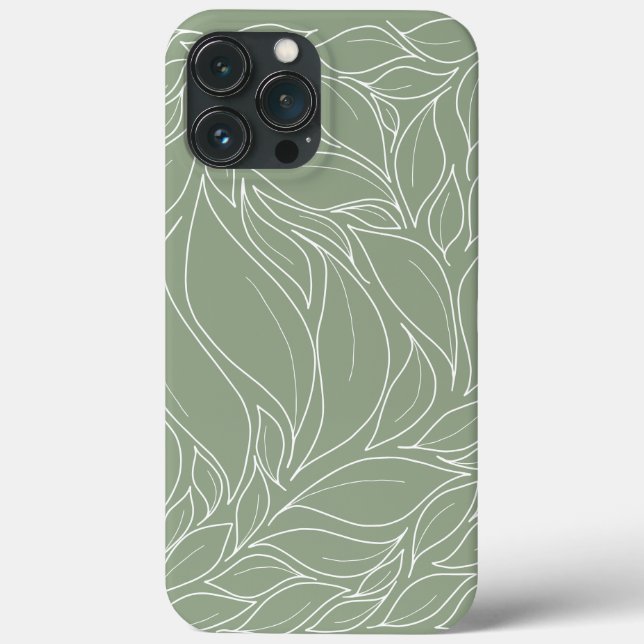 Great Nestling Leaves iPhone case (Back)