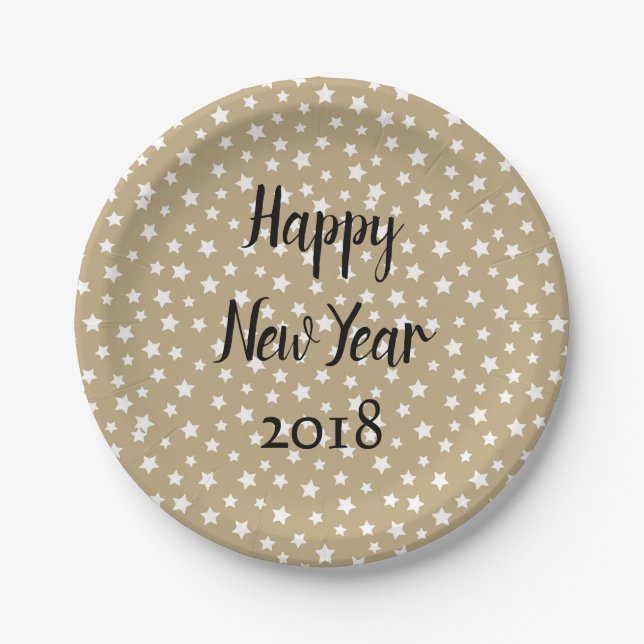 Great New Year Party Paper Plate (Front)