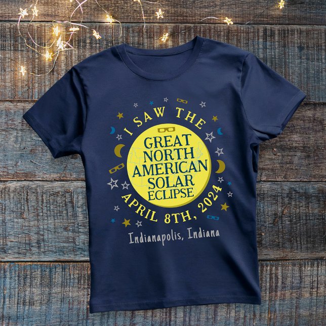 Great North American Solar Eclipse Apr 2024 Custom T-Shirt (Creator Uploaded)