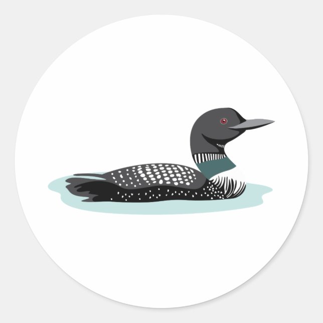 Great Northern Loon Classic Round Sticker (Front)