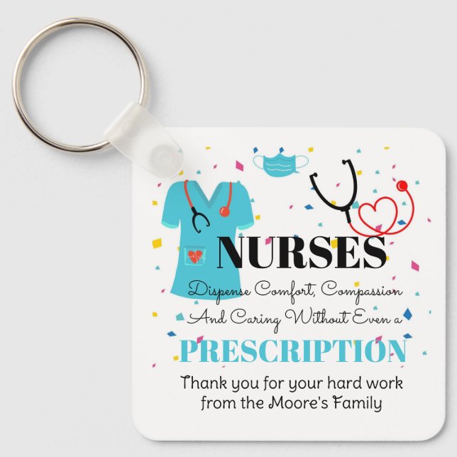 great Nurses like you appreciation tag Key Ring (Front)