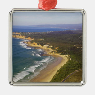 Great Ocean Road and Split Point Lighthouse, Metal Ornament