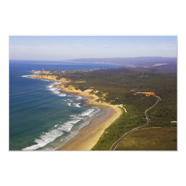 Great Ocean Road and Split Point Lighthouse, Photo Print (Front)