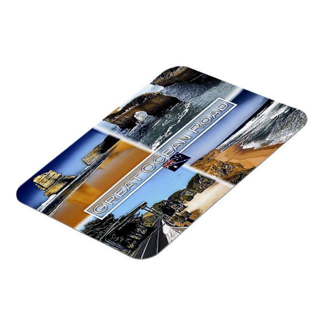 Great Ocean Road - Australia - Mosaic - Magnet (Left Side)