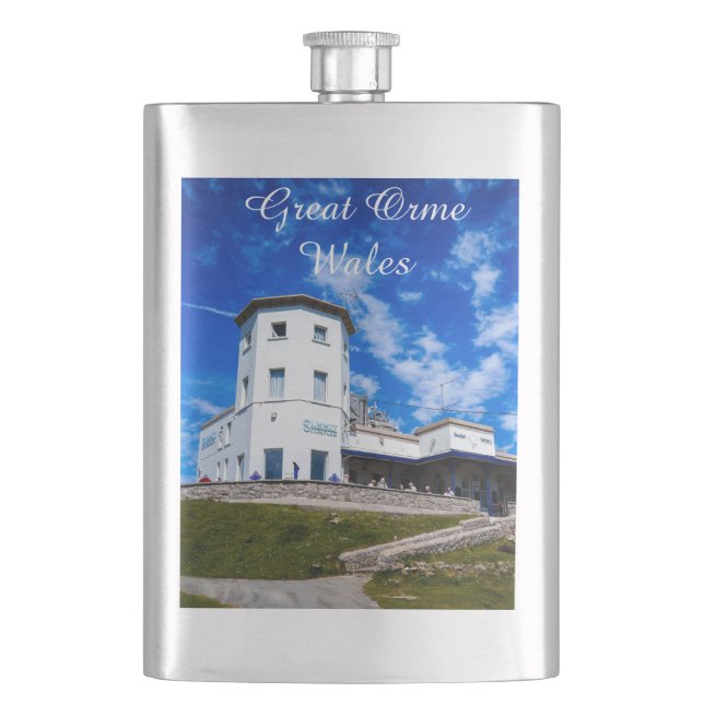 Great Orme Wales. Hip Flask (Front)