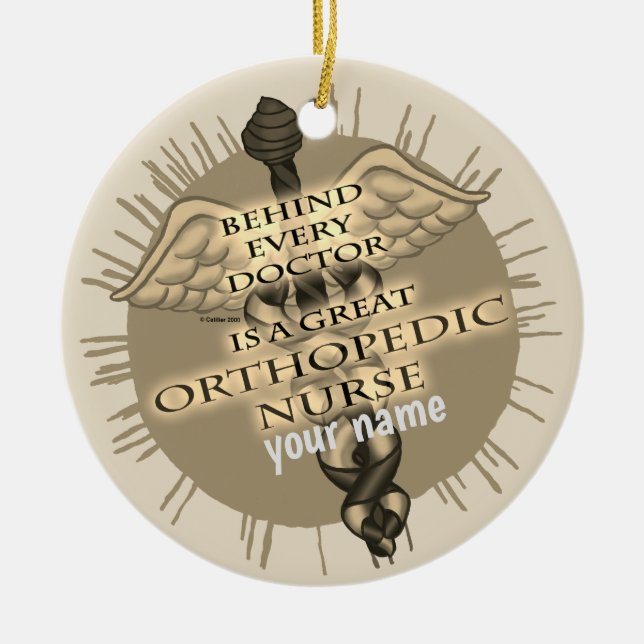Great Orthopaedic Nurse Ceramic Ornament (Front)