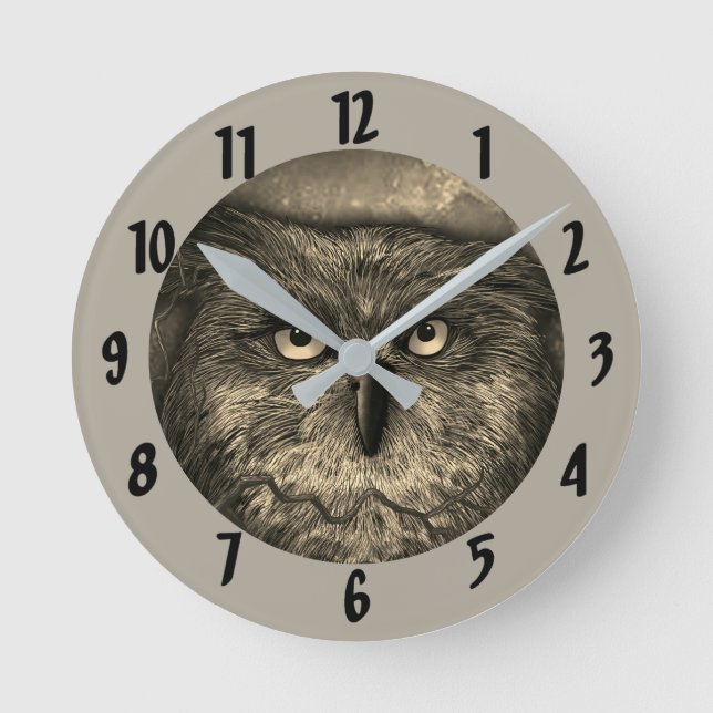 Great Owl  clock (Front)