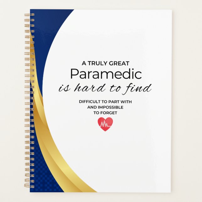 Great Paramedic Gift Planner (Front)