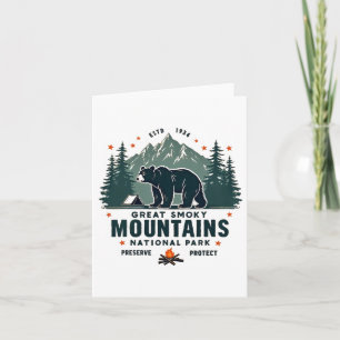 Great Park Smoky Mountains Bear Hiking Adventure Card