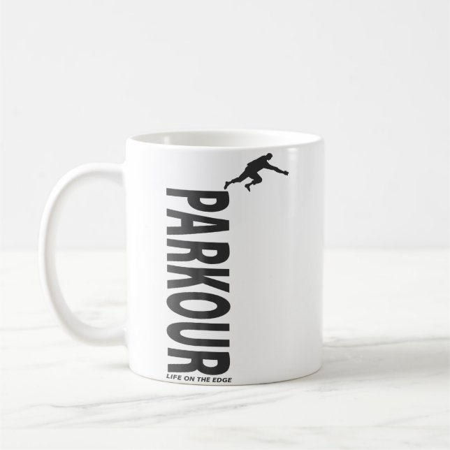 Great Parkour 	 Life On The Edge Coffee Mug (Left)