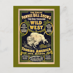 Great Pawnee Bill 1903 - Vintage Wild West Postcard